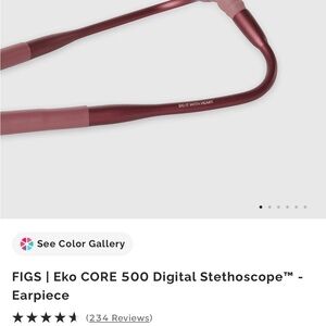 FIGS Eko CORE 500 Digital Stethoscope Earpiece- Mauve
New in Box
